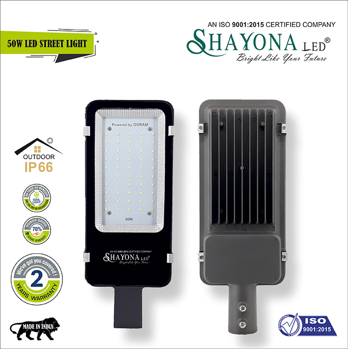 Shayona LED street light glass model